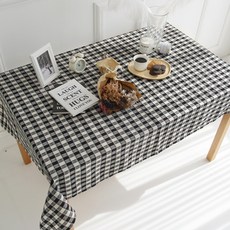 깅엄체크식탁보