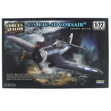 UNIMAX塑膠模型 1/72 US F4U-1D CORSAIR沖繩 1945 UMX870061KIT 飛機壓鑄, 1個
