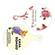 로엠디자인 서빙 도마 보드 2p RoseGarden원형 세트, RoseGarden원형, 카사로메오원형, 1세트