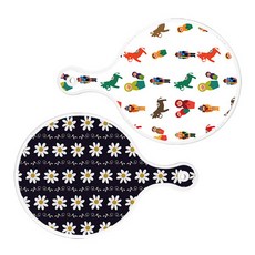 로엠디자인 원형 서빙 도마보드 2p 마트로시카 세트, 마트로시카, 클래식플라워, 1세트