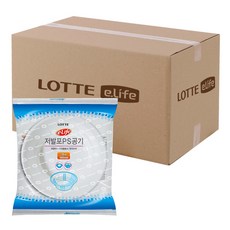 롯데이라이프 저발포 일회용 PS 공기 소 140mm, 10개입, 100개