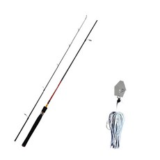 아피스 파이어스톰 배스 루어낚싯대 S662ML + 다미끼 스커트베이트 트램블 지그 14.2g, 07 WHITE SHAD 2