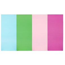 퍼니존 퍼니테라피 스카이블루비비드 시리즈 영유아 폴더매트, 스카이블루 + 그린 + 베이비핑크 + 핫핑크