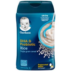 Gerber 嘉寶 米泥 4-6個月適用 227g, 白米粥口味, 1份
