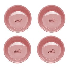 블럭마트 세면 겸용 목욕대야 L사이즈, 핑크, 4개