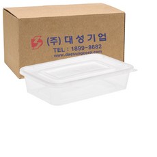 쿡앤락 N직사각밀폐용기 500ml 투명 세트, 250개입, 1개