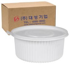 쿡앤락 성형 감자탕 대 3.2L 백색 세트, 100개입, 1개