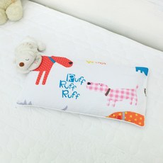 보몽드 순면리플 메밀속통 아기베개 콩이 20 x 40 cm, 핑크