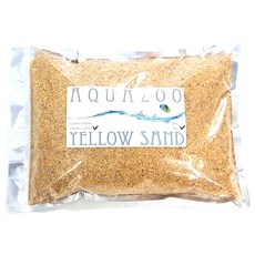 AQUAZOO 어항용 바닥재 0.8~1.2mm 4kg, YELLOW SAND, 1개