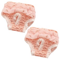블럭마트 반려동물용 위생팬티 핑크, 중형, 2개