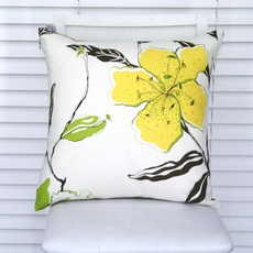 그린프린트쿠션커버