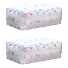 마켓감성 EVA 패턴 옷이불 정리가방 S, 플라밍고, 2개
