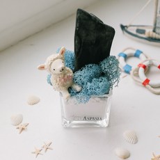 아스파시아 디니위드 스칸디아모스 숯 화분 라벤더블루, 1개
