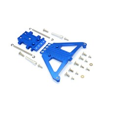 GPM ALUMINIUM FRONT GEAR BOX PR RC기어박스, Blue, 1세트