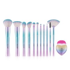 두칼라 그랑블루 뉴하트 메이크업 브러쉬 12p 세트, 혼합 색상, 1세트