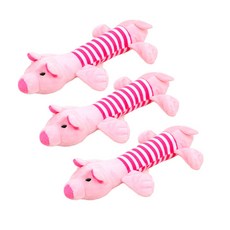 에이프릴16 반려동물 봉제인형 장난감, 줄무늬돼지, 3개