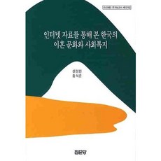 인터넷 자료를 통해 본 한국의 이혼 문화와 사회복지(아산재단 연구보고서 121), 집문당, 성정현,홍석준 공저