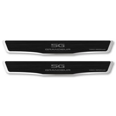 카컴 AL 헤어라인 클린 도어스커프 알루미늄타입, 그랜져5G, 블랙
