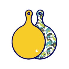 Roem Design藍色版雙面圓形上菜盤 萊姆, 鳥, 1個