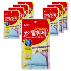 리빙굿 옷장 탈취제 아쿠아향, 2g, 8개입