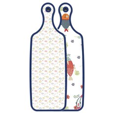 Roem Design藍色版雙面服務砧板 魚圖案, 柔和的夜空, 1個