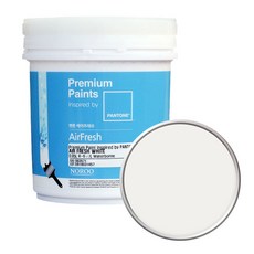 노루페인트 팬톤 에어프레쉬 무광 수성 페인트 1L, 11-0601 Bright White, 1개