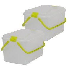 엔플라스틱 캐리어박스 20L S, 혼합 색상, 2개
