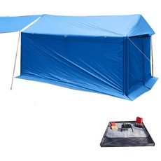 오빌 라운지 쉘터 익스페디션 텐트 + 그라운드시트, 블루, 1세트
