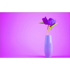 uvds아트보드보라색꽃