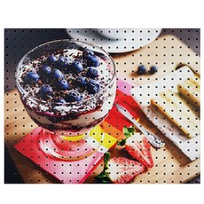 앤비커머스 인테리어타공판 블루베리요거트 white, 1개