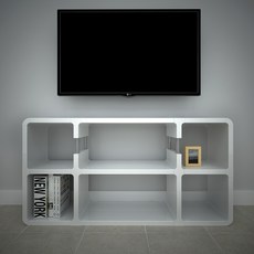 큐빅스 2 슬림디자인유닛 1S TV장, 화이트