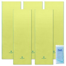 송월타월 비비드스포츠타월31 5p + 프레시목욕타월 하늘, 연두, 1세트