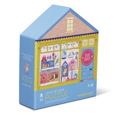 크로커다일크릭 양면 퍼즐, 24피스, 애완동물 샵, 1개