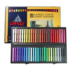 LEFRANC&BOURGEOIS Contaire Paris Stick Conte 套組 48 色靜物, 混色, 1套