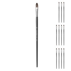 화홍 유화 아크릴붓 815F, 12호, 12개입