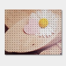 앤비커머스 인테리어타공판 꽃과하트, 1개, White