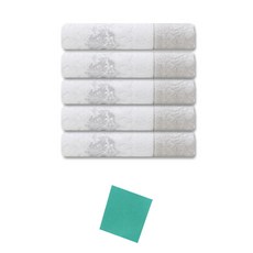 송월타월 샤보렌 뉴엔틱40 수건 5p 아이보리 + 독일행주 랜덤 발송, 혼합 색상, 1세트