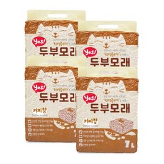 예스 두부 고양이 모래 커피향, 4개, 7L