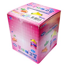 종이나라 꽃나래 고깔접기 색종이, 10색, 20개입