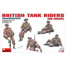 Mini Art 1:35 BRITISH TANK CREWNW EUROPE 塑料模型步兵, 1個