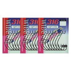 캣츠크로우 와이드갭 316 훅 NSB 8p, 3개입