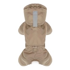 퍼피엔젤 애견 MAGAGIOTM 스노우 후드 패딩 오버롤 남여공용 올인원 PA-OW452, 15 Beige, 1개