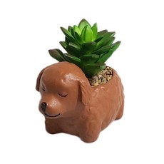 PUKO 小狗多肉植物花盆, A型, 1個