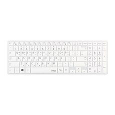 파인피아 삼성 노트북용 문자인쇄 칼라 키스킨 SS08번 / 삼성 NT570Z5E / NT670Z5E / NT680Z5E / NT770Z5E, 화이트, 1개