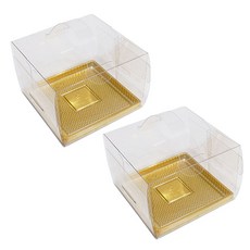 이홈베이킹 미니 케이크상자, 투명, 2개입