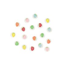 동성지공사 장식데코 딸기 345 비즈 DIY재료 2.3 x 0.8cm, 랜덤 발송, 1세트