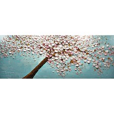 제제뉴 유화부귀수 가로 보석십자수, 혼합 색상, 1세트