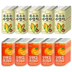 롯데 가벼운 옥수수 음료 175ml x 30p + 오렌지스퀴즈 175ml x 30p, 1세트