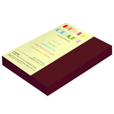 뉴씨플레인 종이문화 양면색상지 No.25 적갈색, B6(128 x 182 mm), 360매입