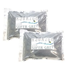 AQUAZOO 어항용 바닥재 0.5~0.8mm 2kg, SUPER GREY, 2개